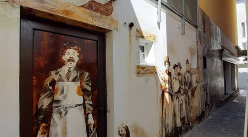 Une fresque murale permet la rencontre de l'art et l'immobilier
